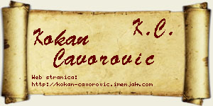 Kokan Čavorović vizit kartica